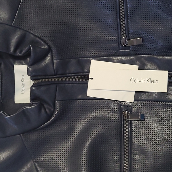 Black Calvin Klein leather Jacket - Picture 2 of 3
